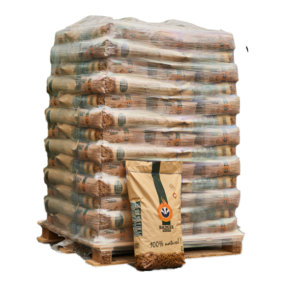 Pellets de bois BADGER – Palette de 65 sacs de 15 kg (975 kg)