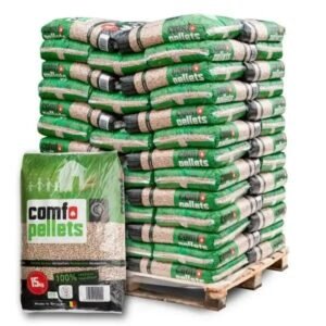 Granulés de bois COMFO – Palette de 65 sacs de 15 kg (975 kg)