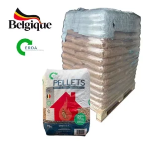 Granulés de bois ERDA – Palette de 65 sacs
