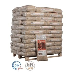 Granulés de bois German Pellets – Palette de 66 sacs de 15 kg (990 kg)
